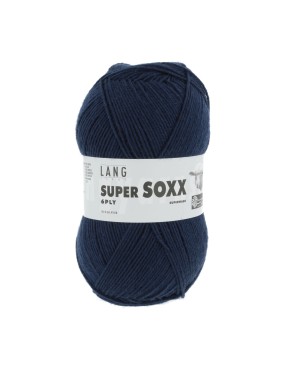 Lang Yarns Super Soxx 6 Ply Superwash UNI Marine (0025)