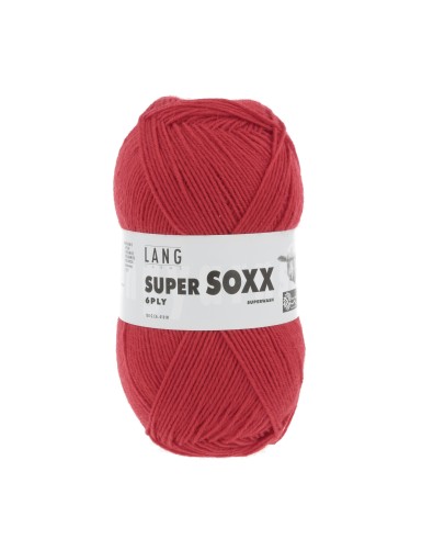 Lang Yarns Super Soxx 6 Ply Superwash UNI Hot Red (0060)