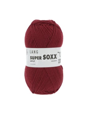 Lang Yarns Super Soxx 6 Ply Superwash UNI Scarlet (0061)