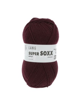 Lang Yarns Super Soxx 6 Ply Superwash UNI Bordeaux (0064)