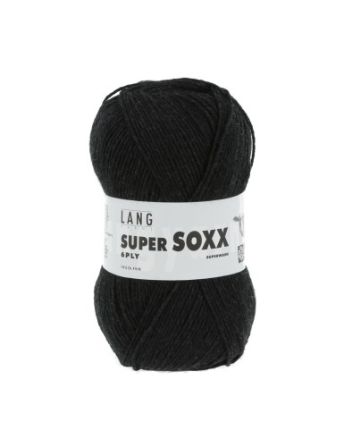 Lang Yarns Super Soxx 6 Ply Superwash UNI Charcoal (0070)