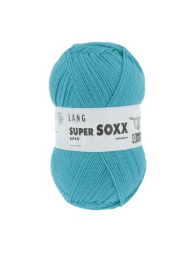 Lang Yarns Super Soxx 6 Ply Superwash UNI Turquoise (0079)