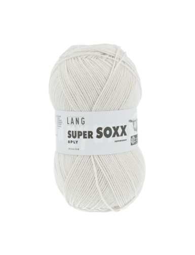 Lang Yarns Super Soxx 6 Ply Superwash UNI Ice Grey (0123)