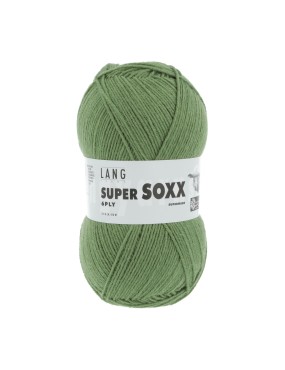 Lang Yarns Super Soxx 6 Ply Superwash UNI Mos Green (0198)