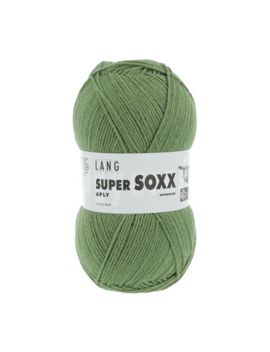 Lang Yarns Super Soxx 6 Ply Superwash UNI Mos Green (0198)