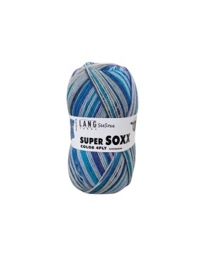 Lang Yarns Super Soxx Color 4 Ply Seasoxx Arctic Ocean (0415)