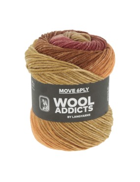 Lang Yarns Wool Addicts Move 6 PLY Lava (0002)