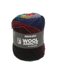 Lang Yarns Wool Addicts Move 6 PLY Rainbow (0004)