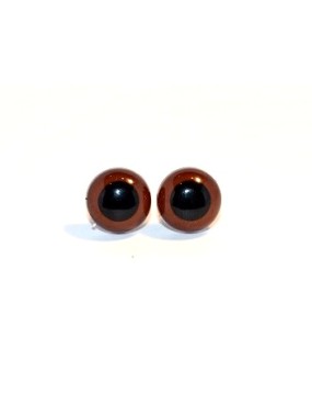 Teddy Ogen 12 mm (bruin)