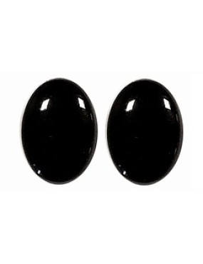 Plastic Oval Eyes 8 mm (black)