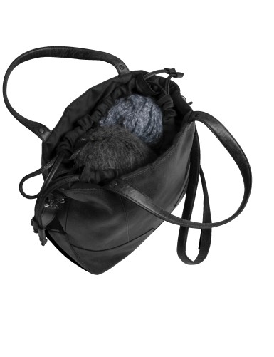 Muud Lofoten Knitting and Crochet Bag 26x34x14cm - black