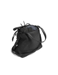 Muud Lofoten Knitting and Crochet Bag 26x34x14cm - black