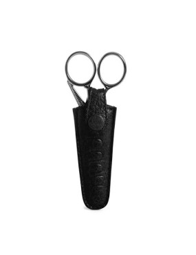 Muud Espoo Handmade Leather Scissor Case 3.5 x 2 x 8 cm - black