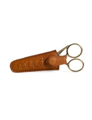 Muud Espoo Handmade Leather Scissor Case 3.5 x 2 x 8 cm - whisky