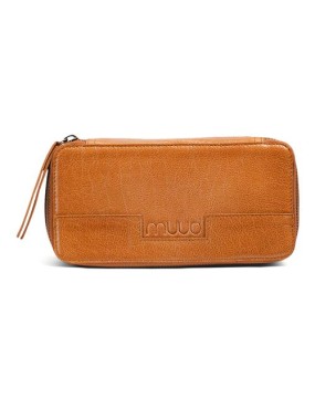 Muud Hope Handmade leather case 6 x 20 cm - Whiskey