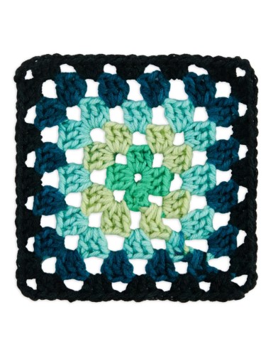 Red Heart Granny Square Cyber Leaf