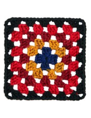 Red Heart Granny Square Black - Moody Cherry