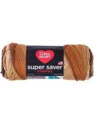 Red Heart Super Saver Latte Stripe