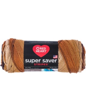 Red Heart Super Saver Latte Stripe