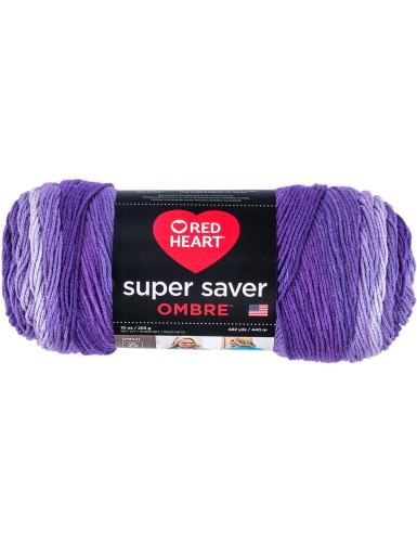 Red Heart Super Saver Ombre Yarn Violet