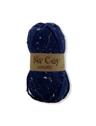 Mr. Cey Woolly Tweed Dark Sea (748)