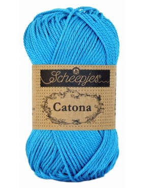 Scheepjes Catona Vivid Blue 50g