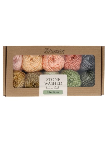 Scheepjes Stone Washed Colour Pack Intentions (10 bollen)