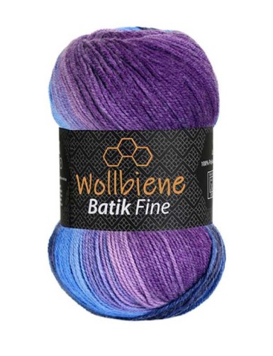 Wollbiene Batik Fine Purple Paradise (5900)